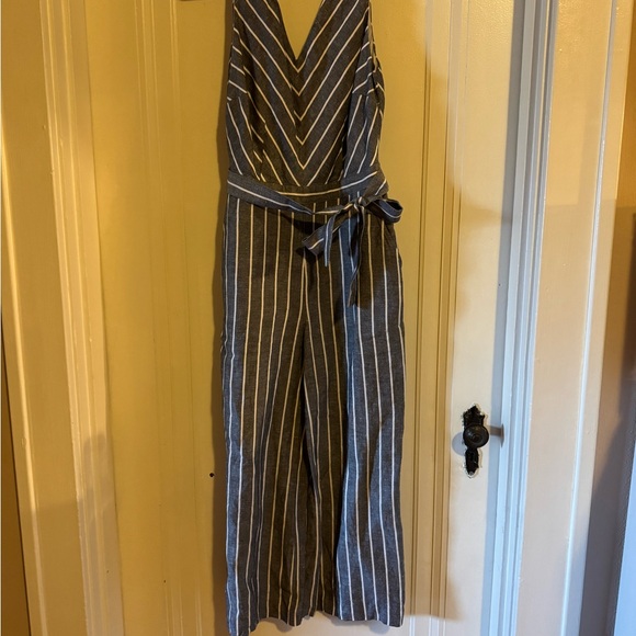 LOFT Pants - Striped Jumpsuit